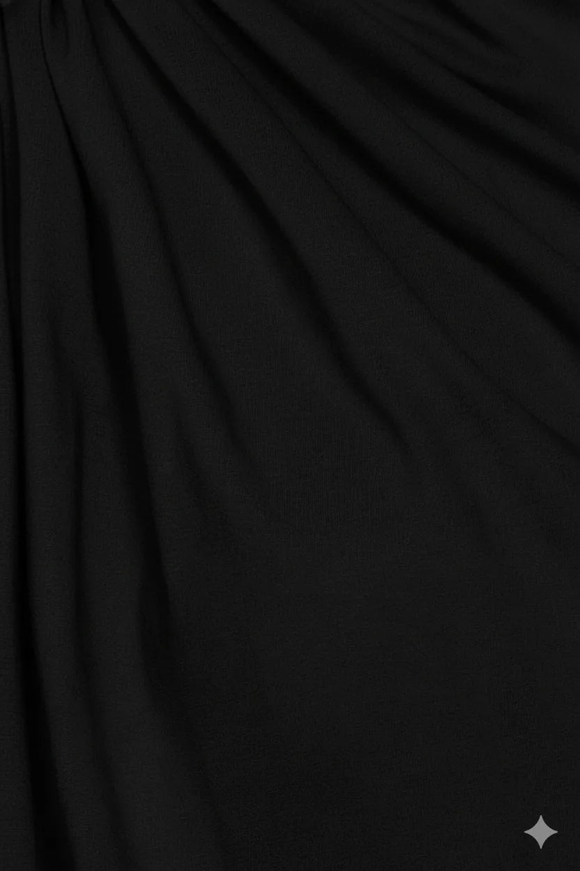 Aura de Jade Blouse Black Cotton