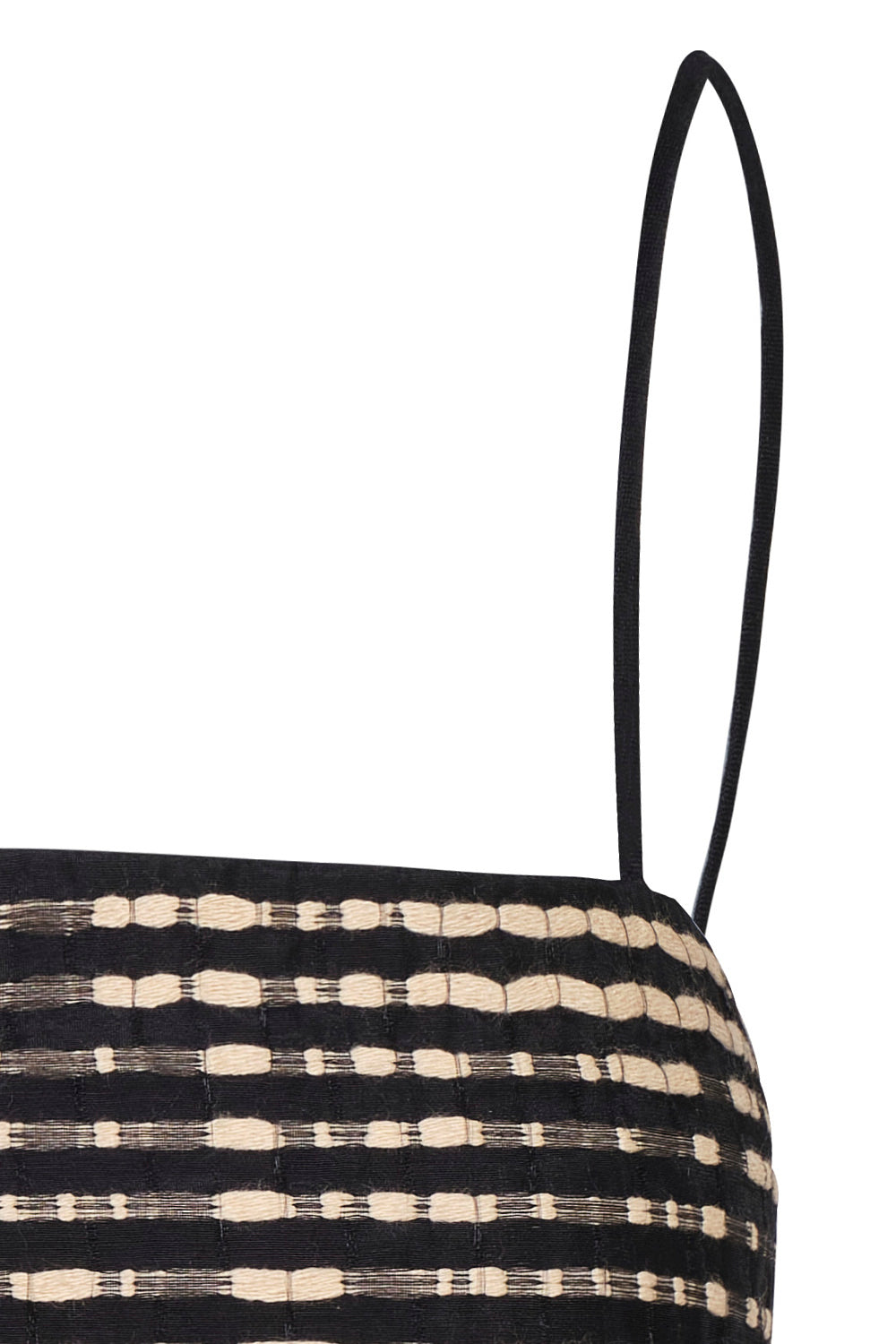 Mompox Crop Top Natural Black