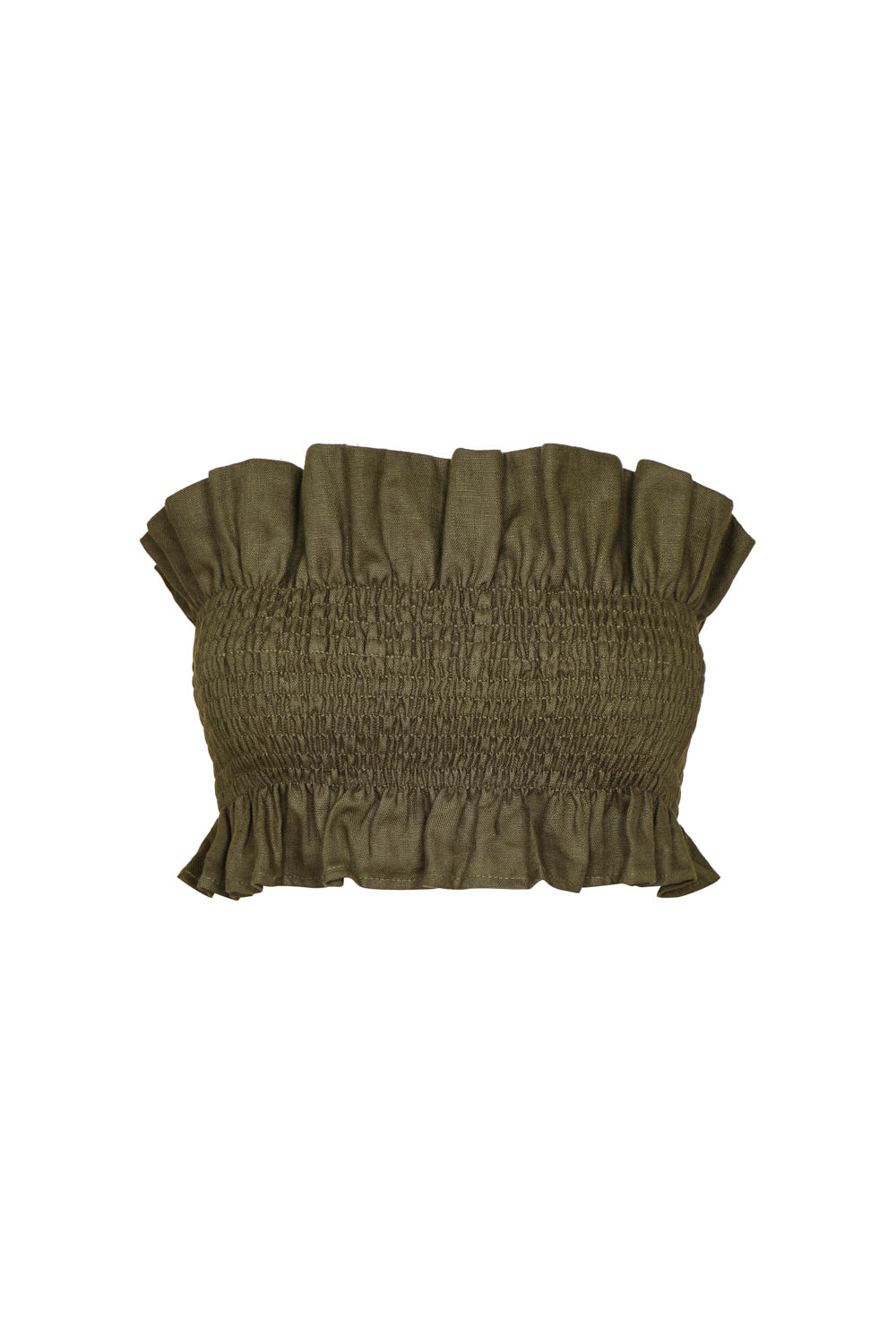 Caracola Crop Top Olive Green