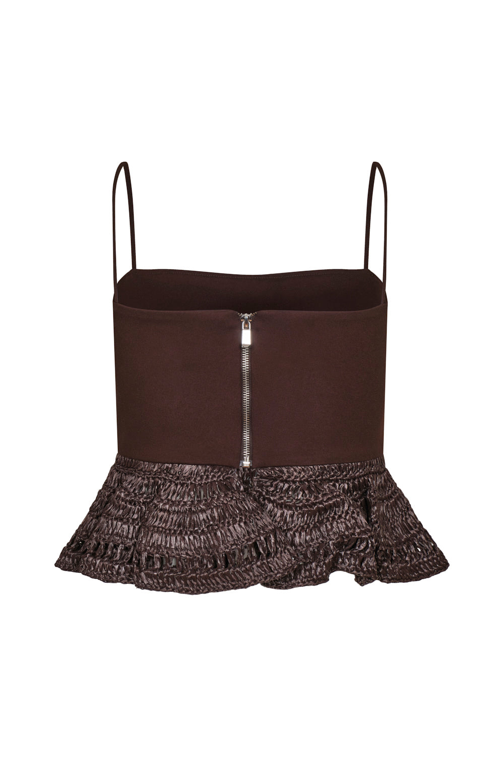Alba Crop Top Brown