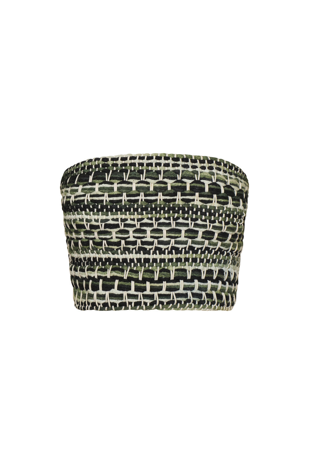 Mantra Crop Top Ivory Green