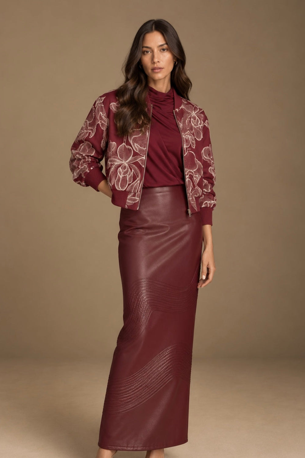 Castelo Skirt Burgundy