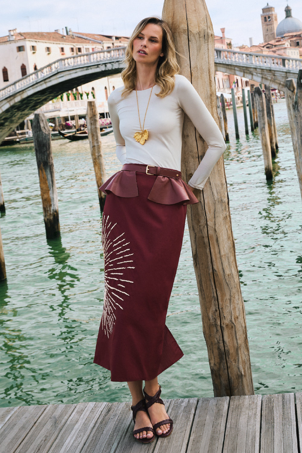 Creta Belt Burgundy