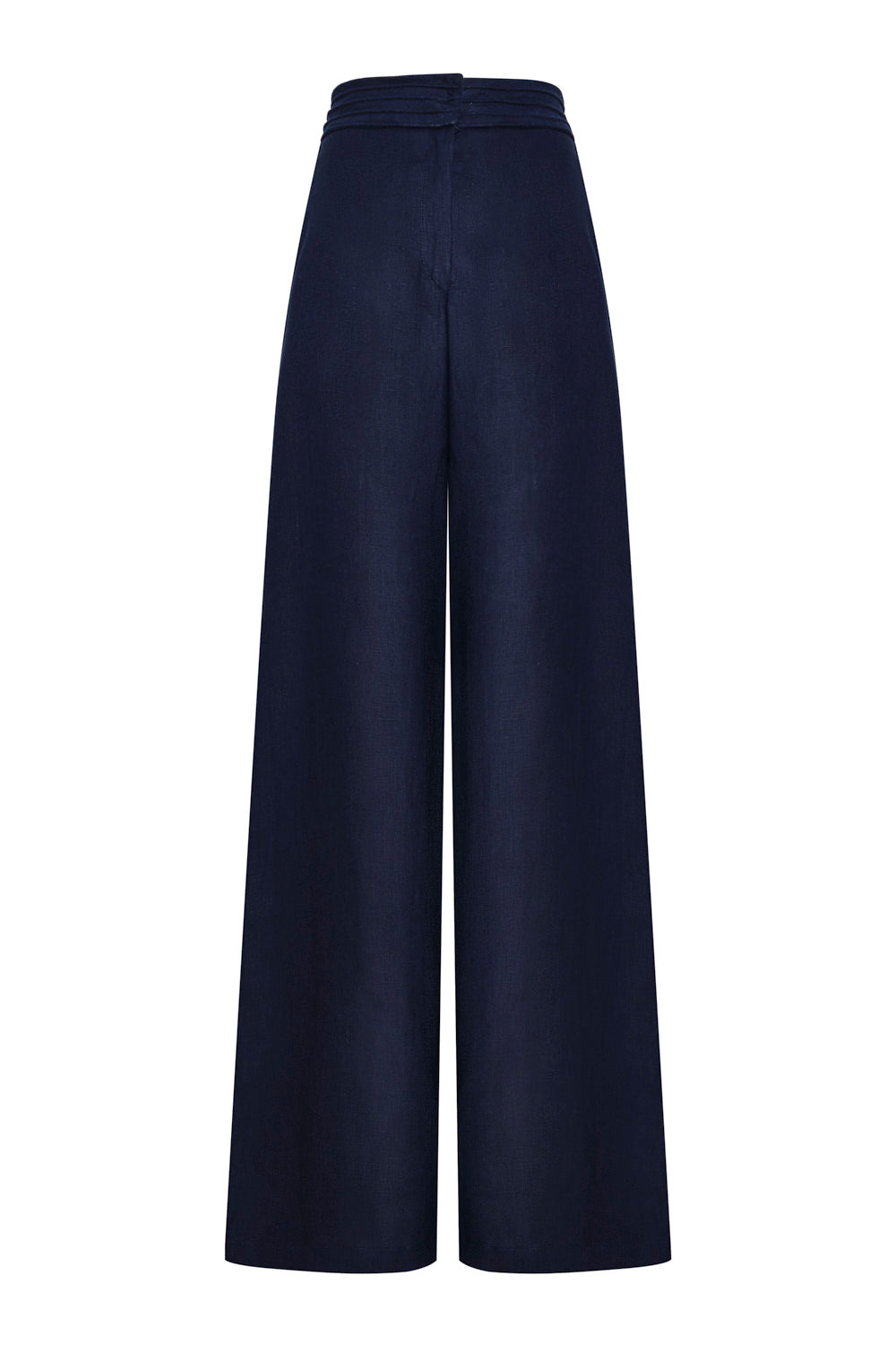 Burgos Pants in Navy Blue with Embroidery