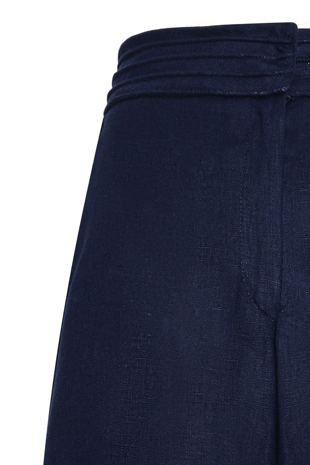 Burgos Pants in Navy Blue with Embroidery