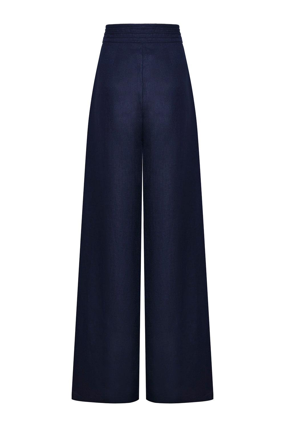 Burgos Pants in Navy Blue with Embroidery