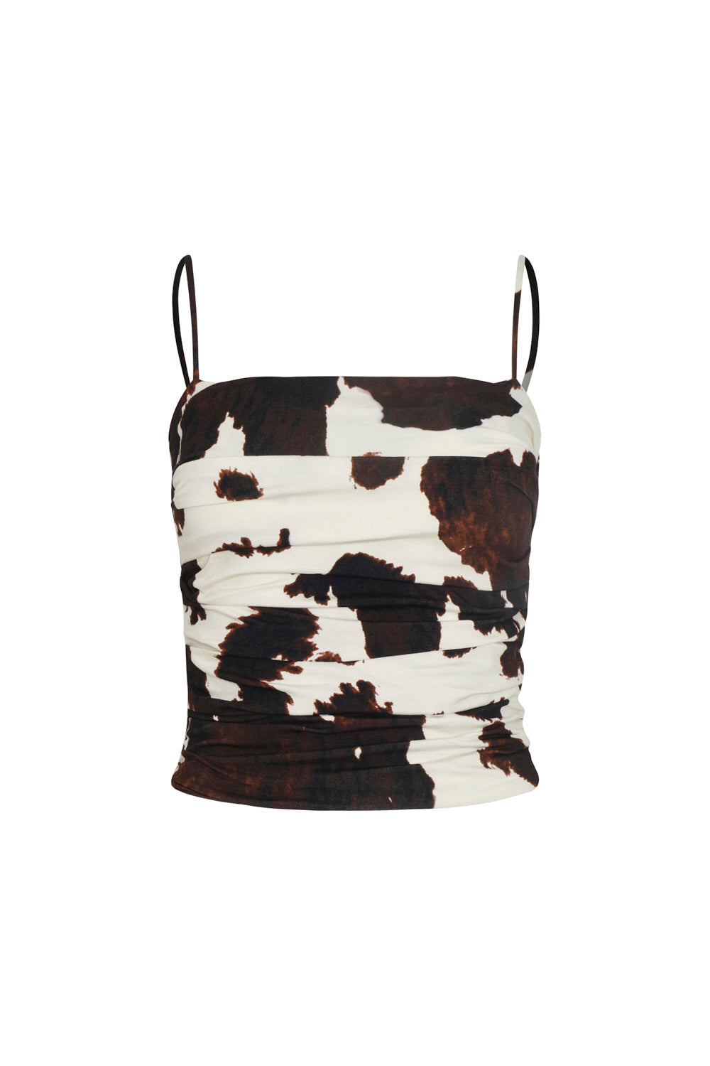 Pearl Crop Top Ivory Brown