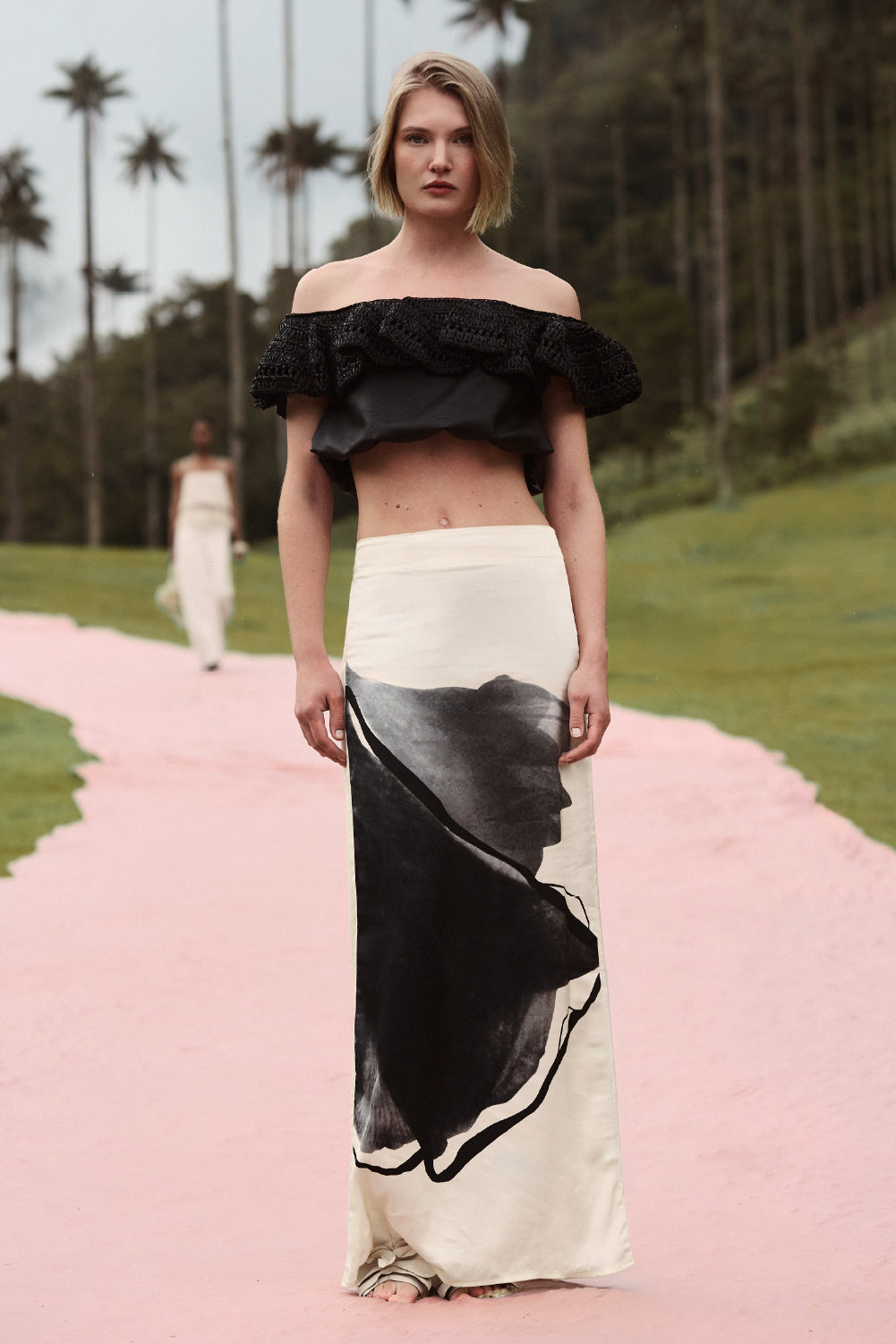 Luna de Cocora Skirt Ivory Black
