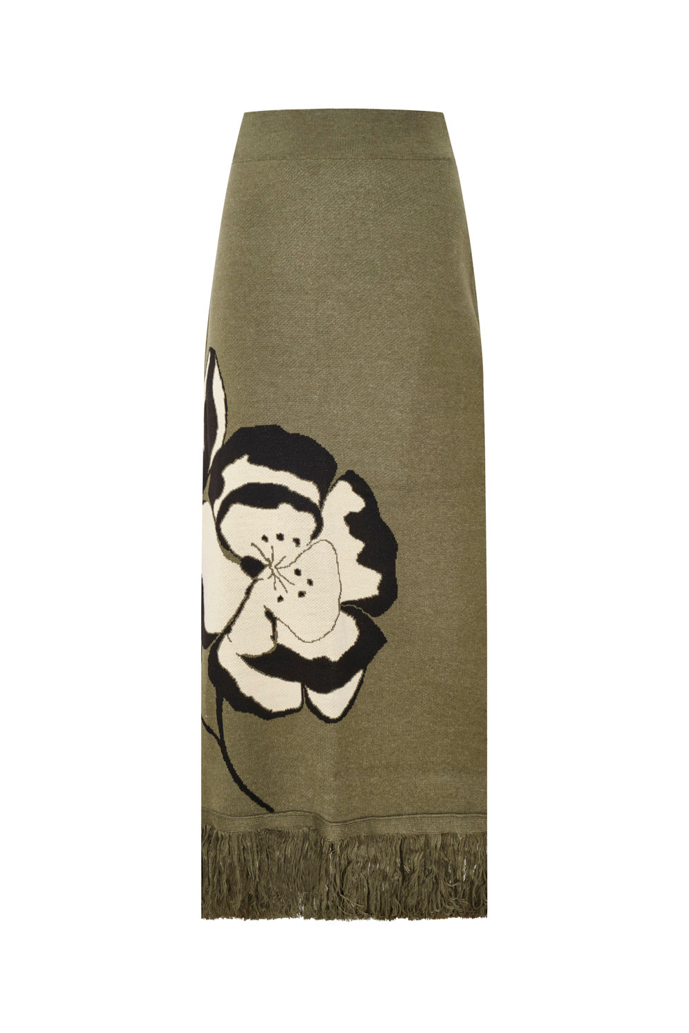 Flor de Loto Skirt Ivory Green