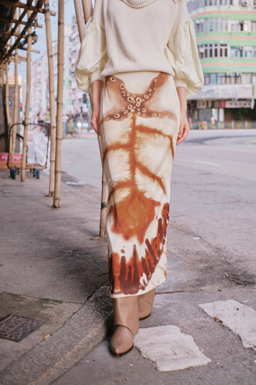 Soho Ivory mocha Skirt