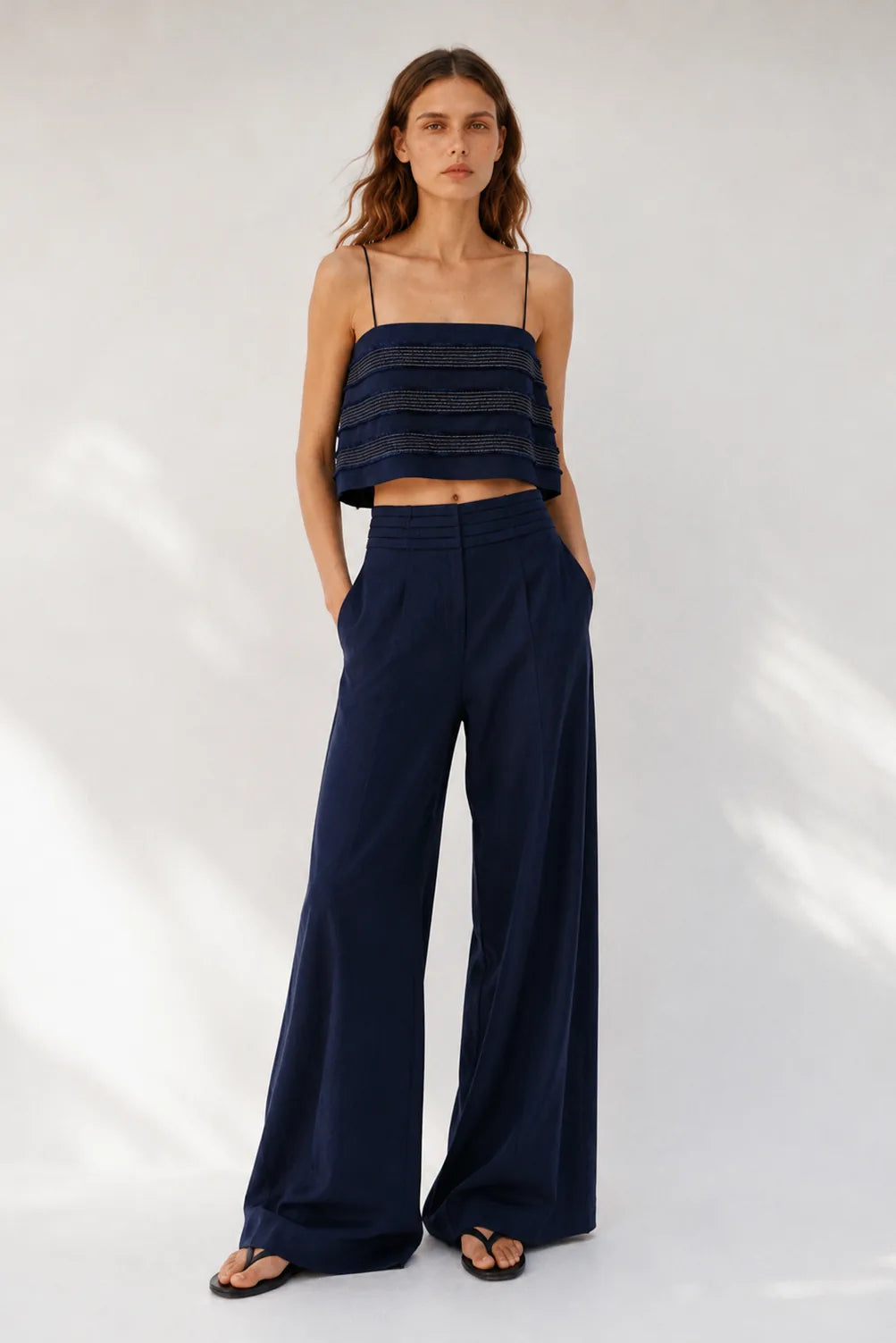 Eter Crop Top Navy Blue