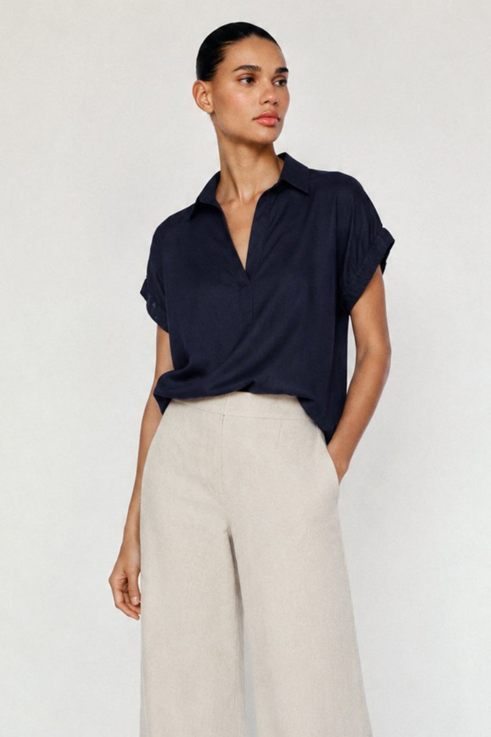 Blusa Janine – Azul Marino