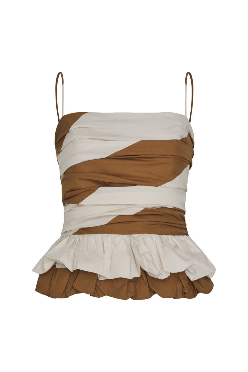 Maia Crop Top Tobacco
