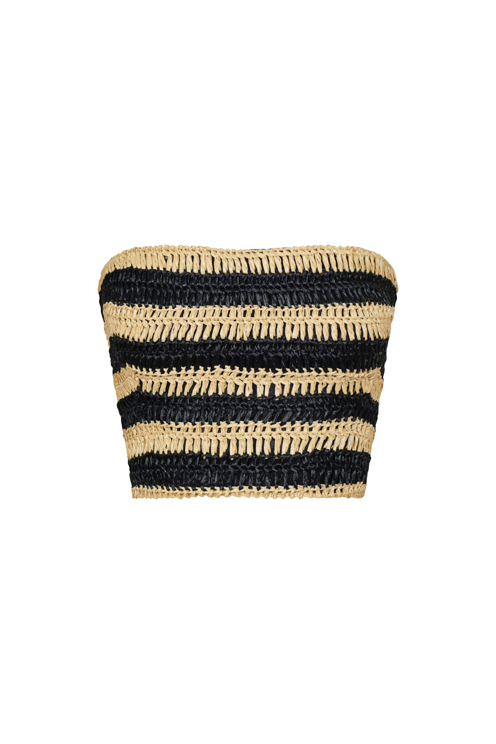 Memorias Crop Top Black Stripe