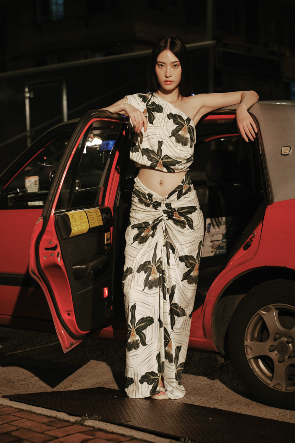 Aitana Ivory Green Skirt