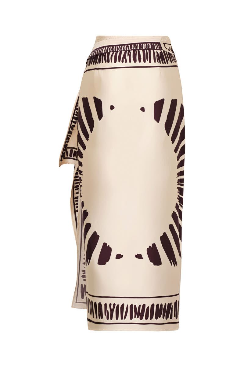 Montecarlo Skirt Ivory Purple