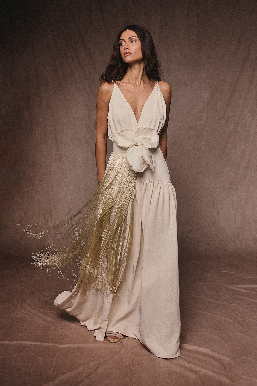 New Orquidea Belt Natural with Fringes