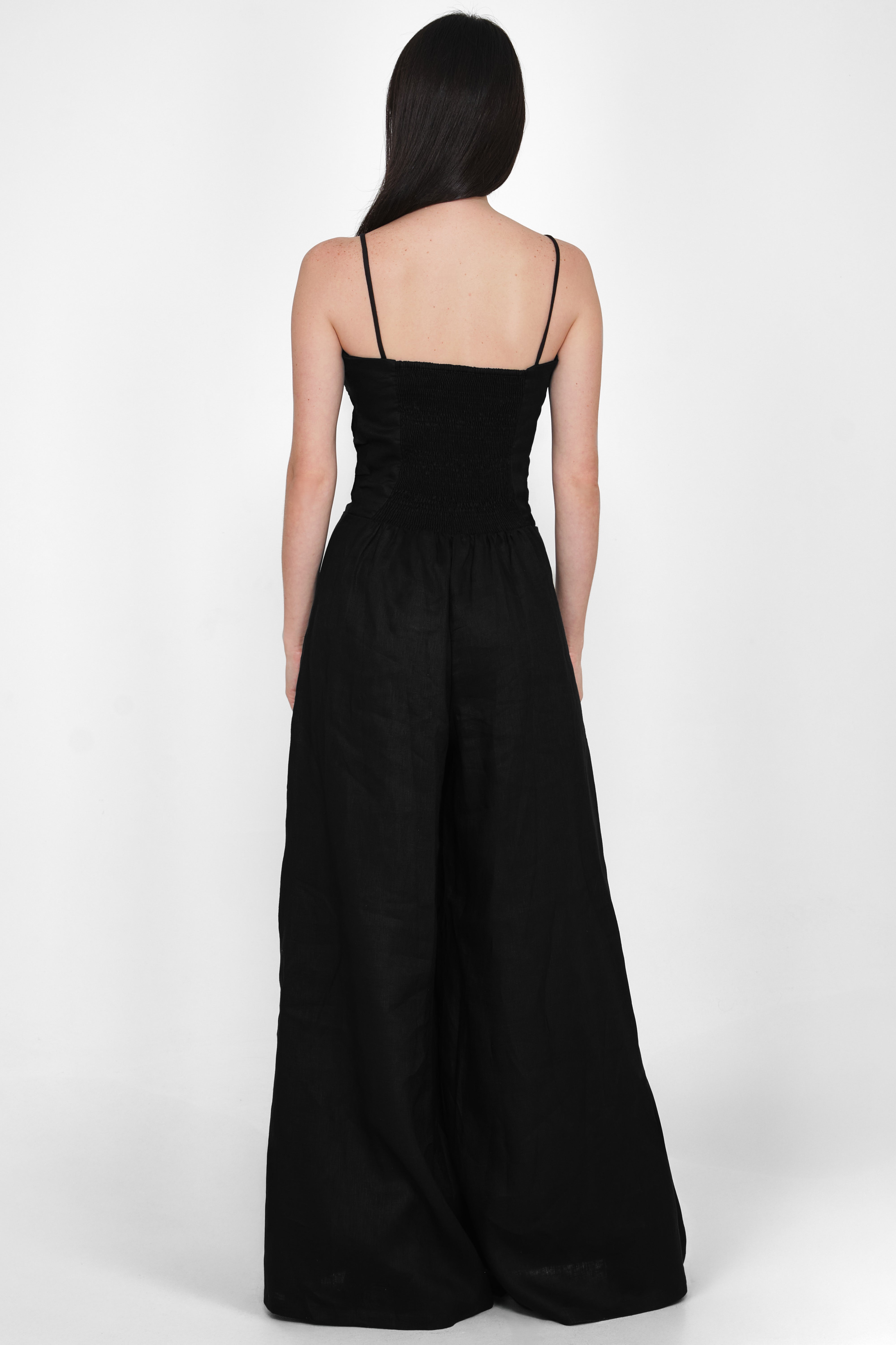 Mono de lino Nina – Negro