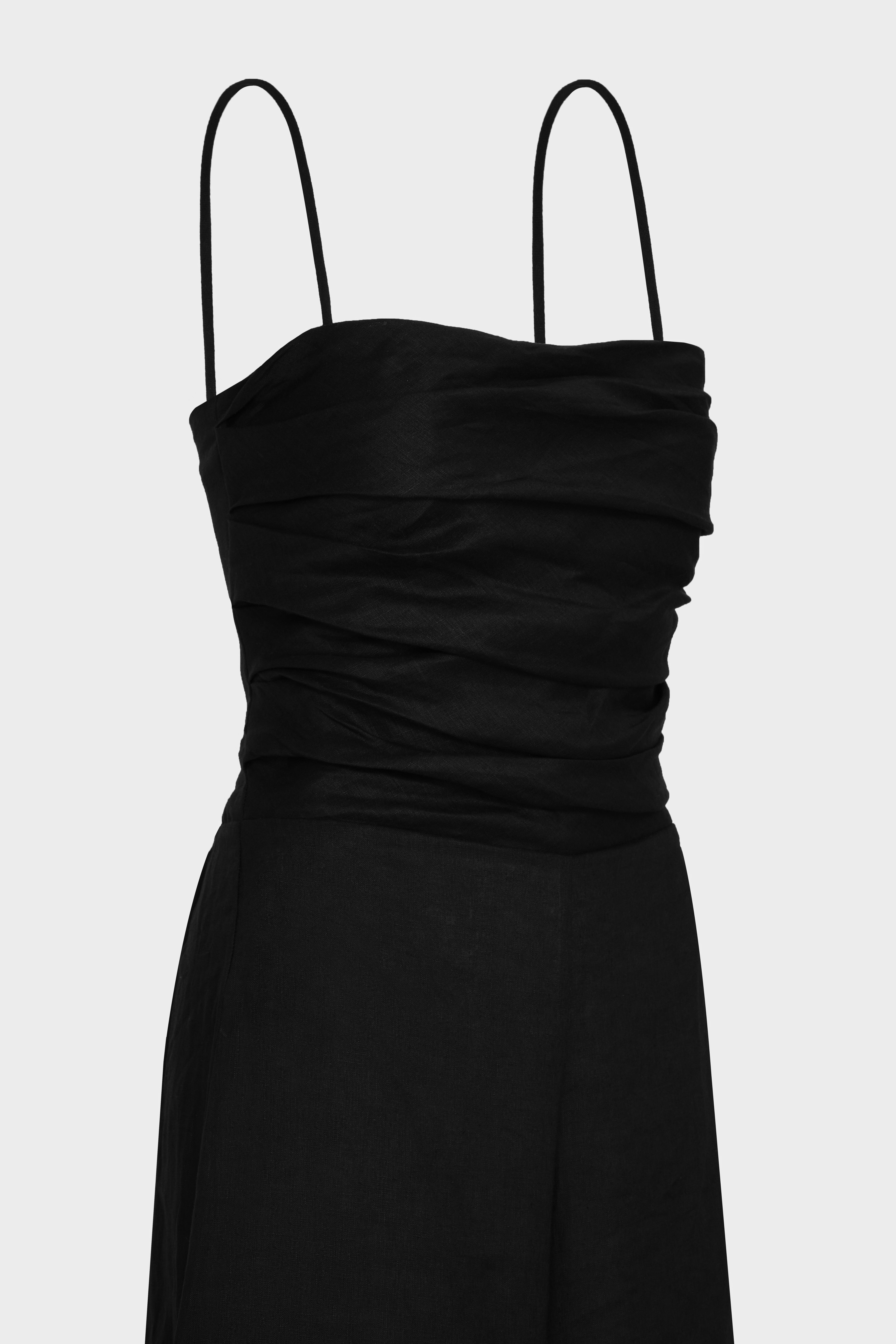 Mono de lino Nina – Negro
