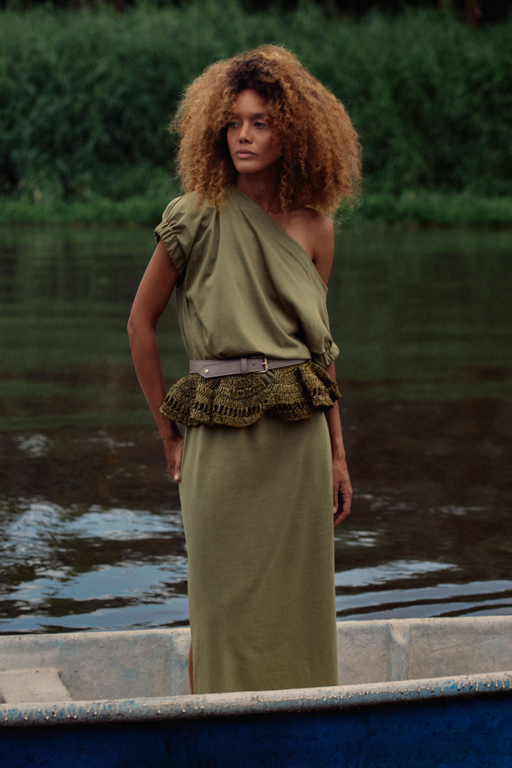 Luar Dress Pistachio
