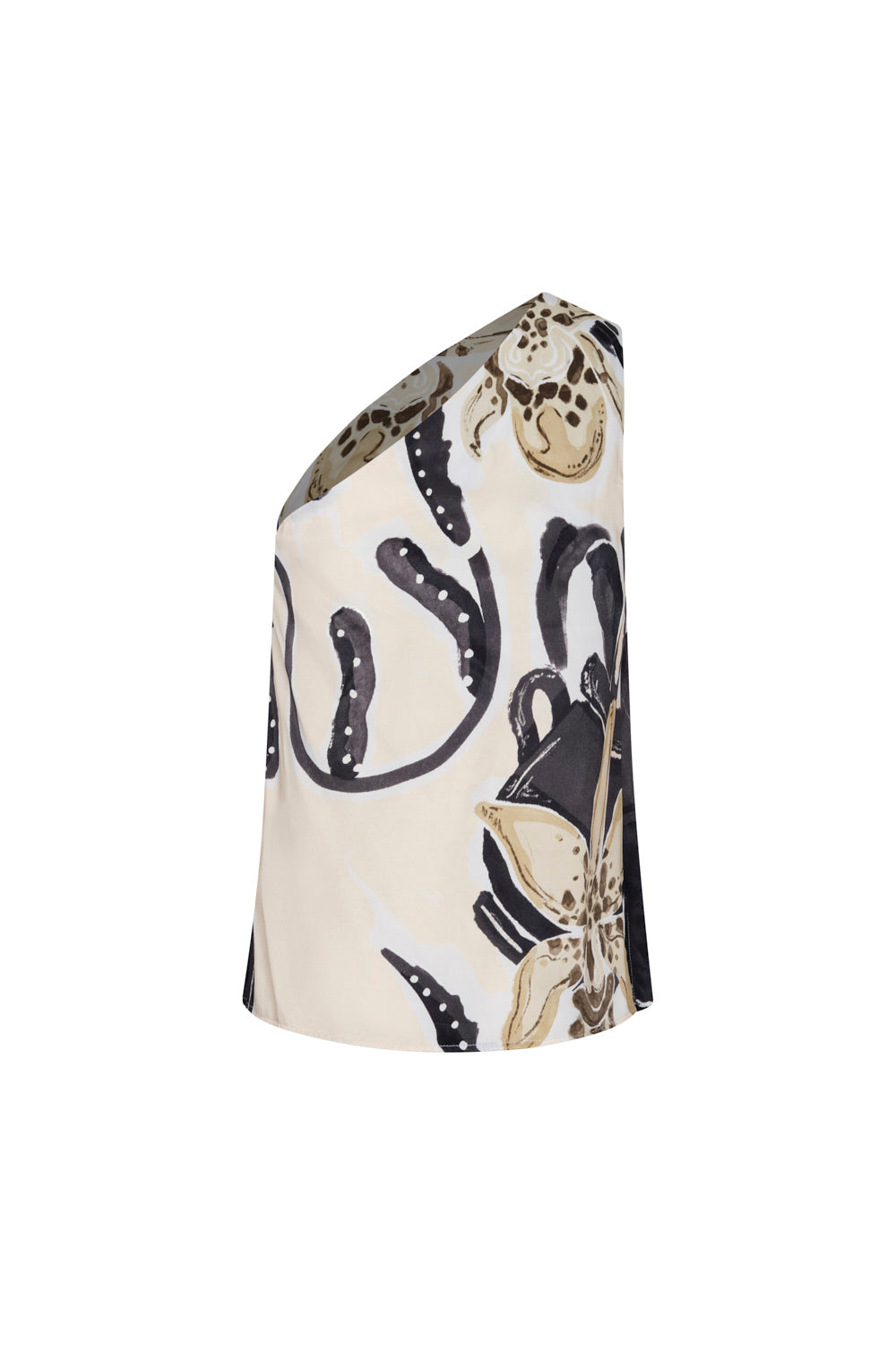 Between Rivers Blouse Ivory Black