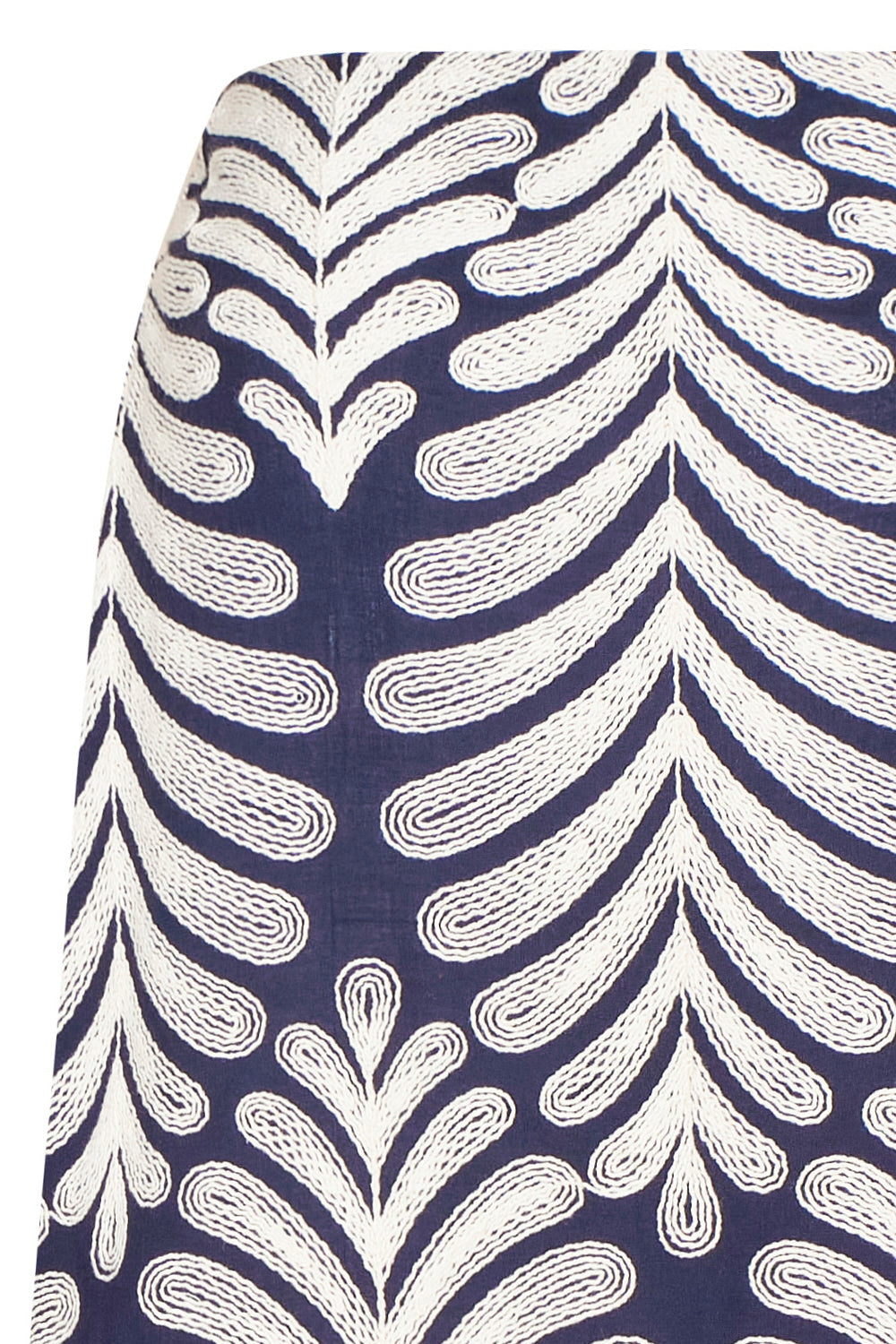 Arabela Skirt Ivory Navy Blue