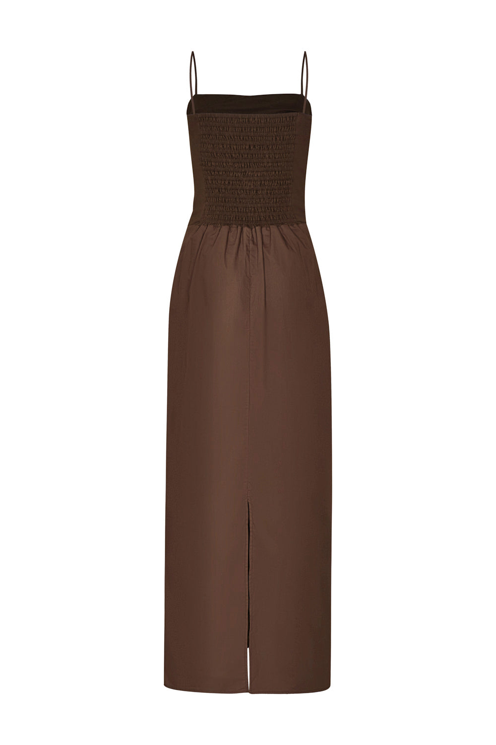 Cacao Embroidered Dress Brown