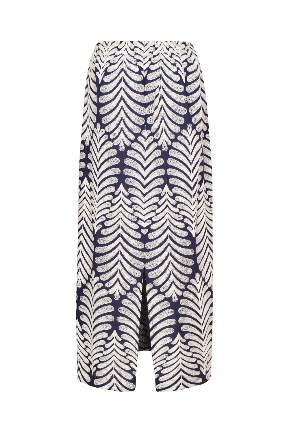 Arabela Skirt Ivory Navy Blue