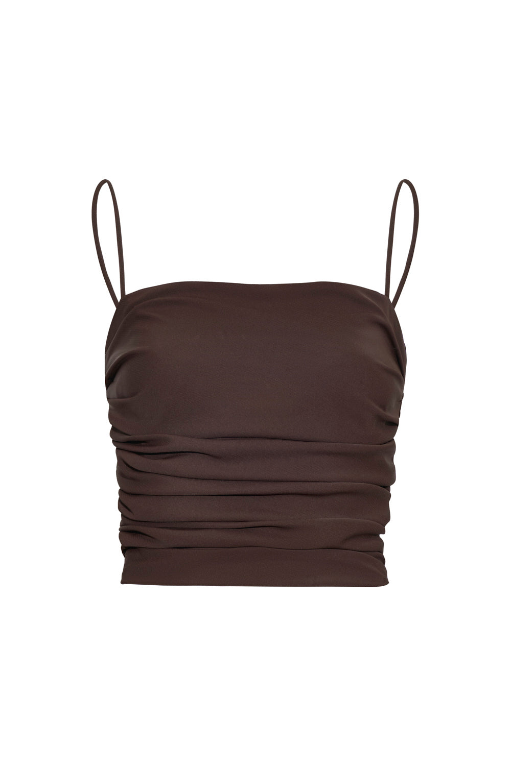 Pearl Crop Top Chocolate