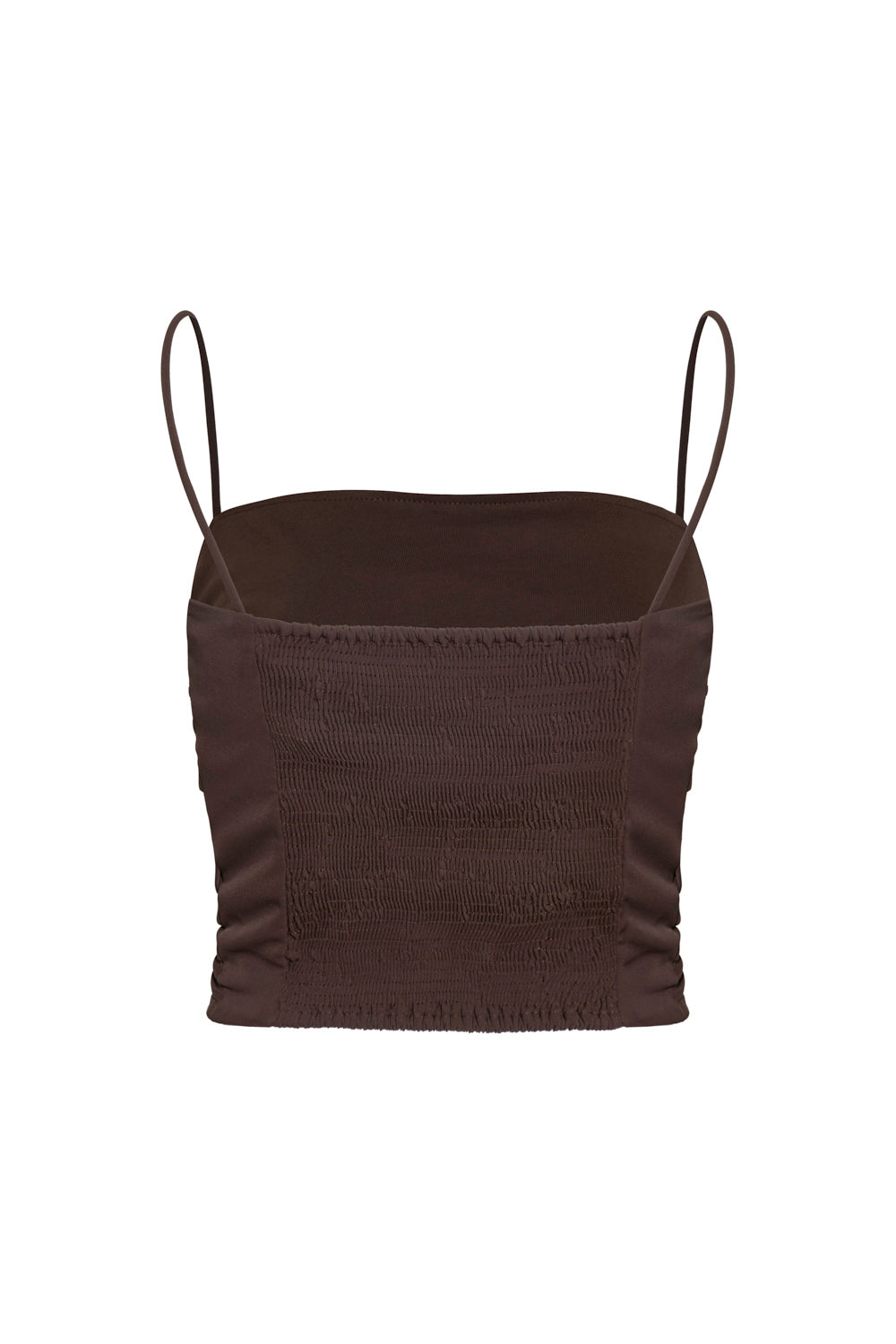 Pearl Crop Top Chocolate
