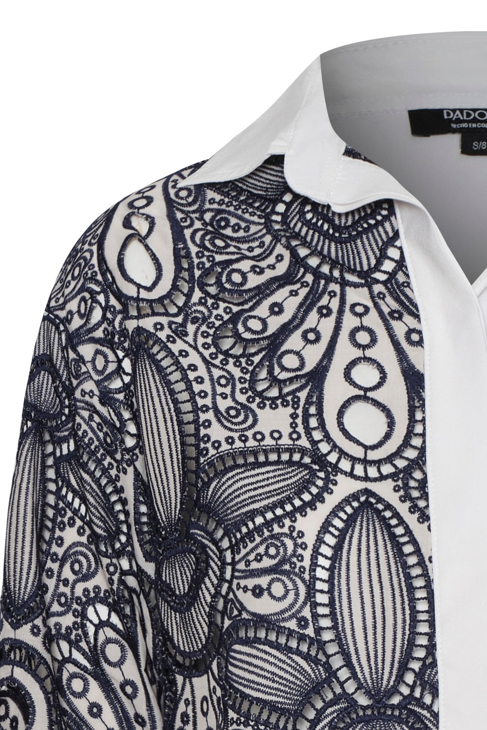 Lia Shirt Ivory Navy