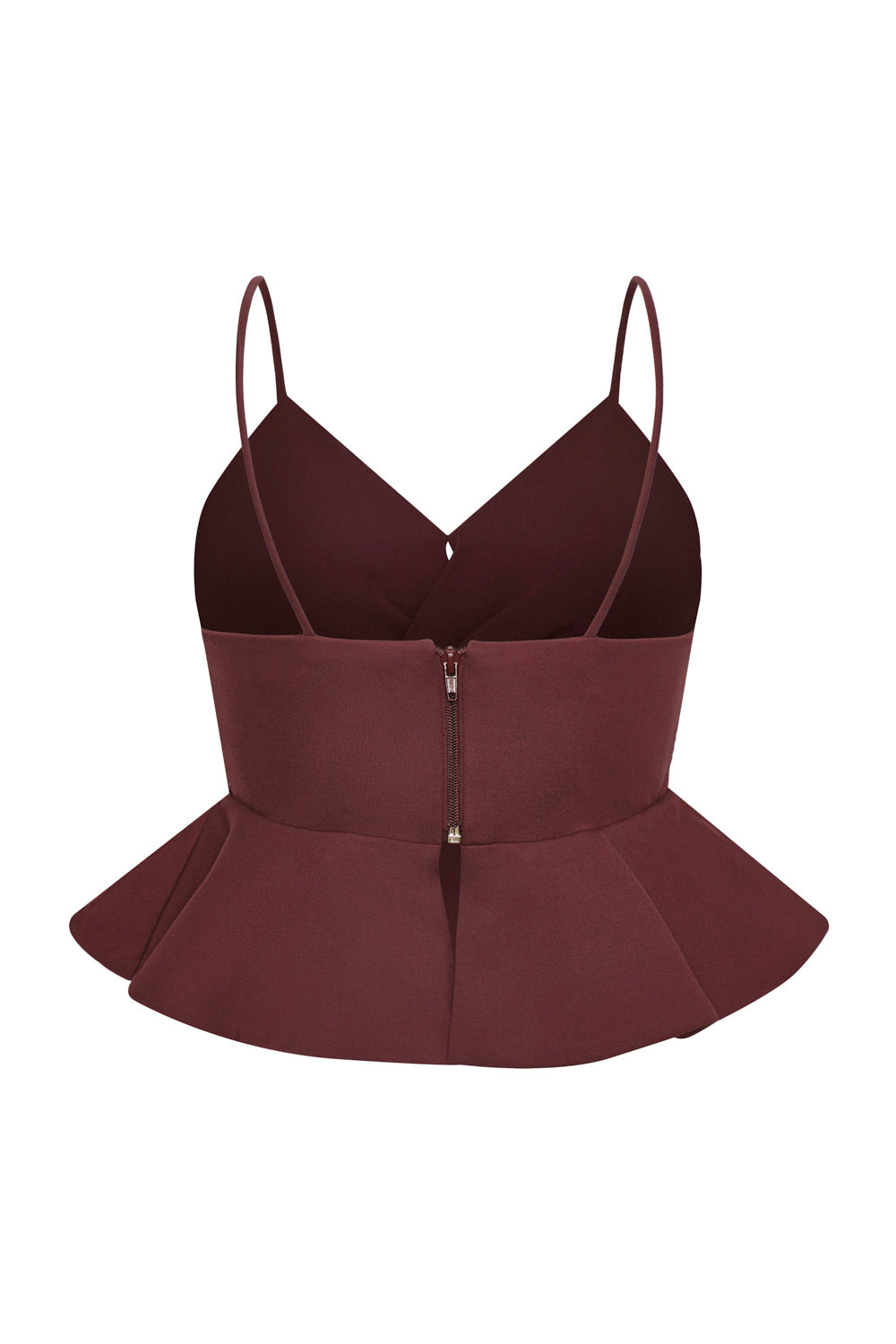 Savia Crop Top Ruby Wine
