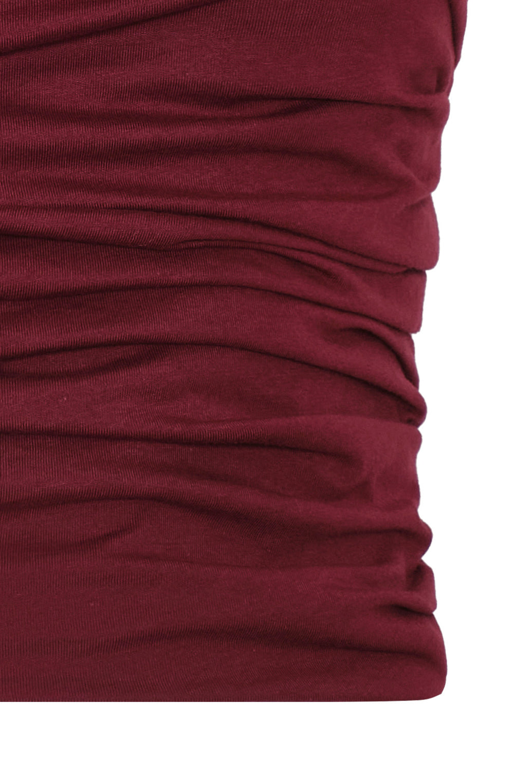 Pearl Crop Top Burgundy