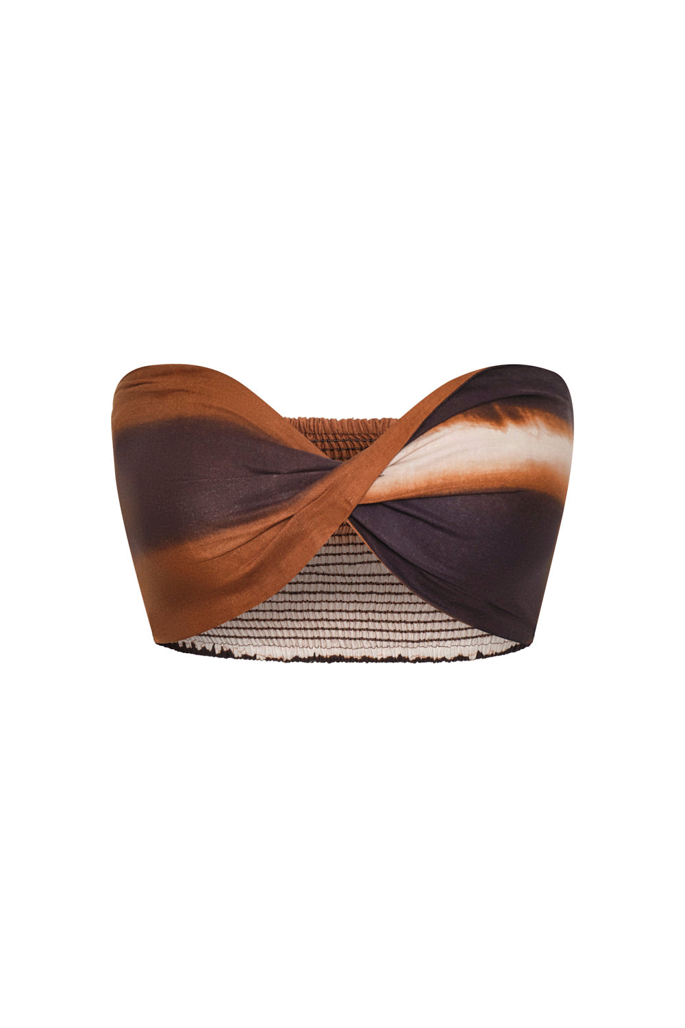 Cleo Crop Top Natural Terracotta