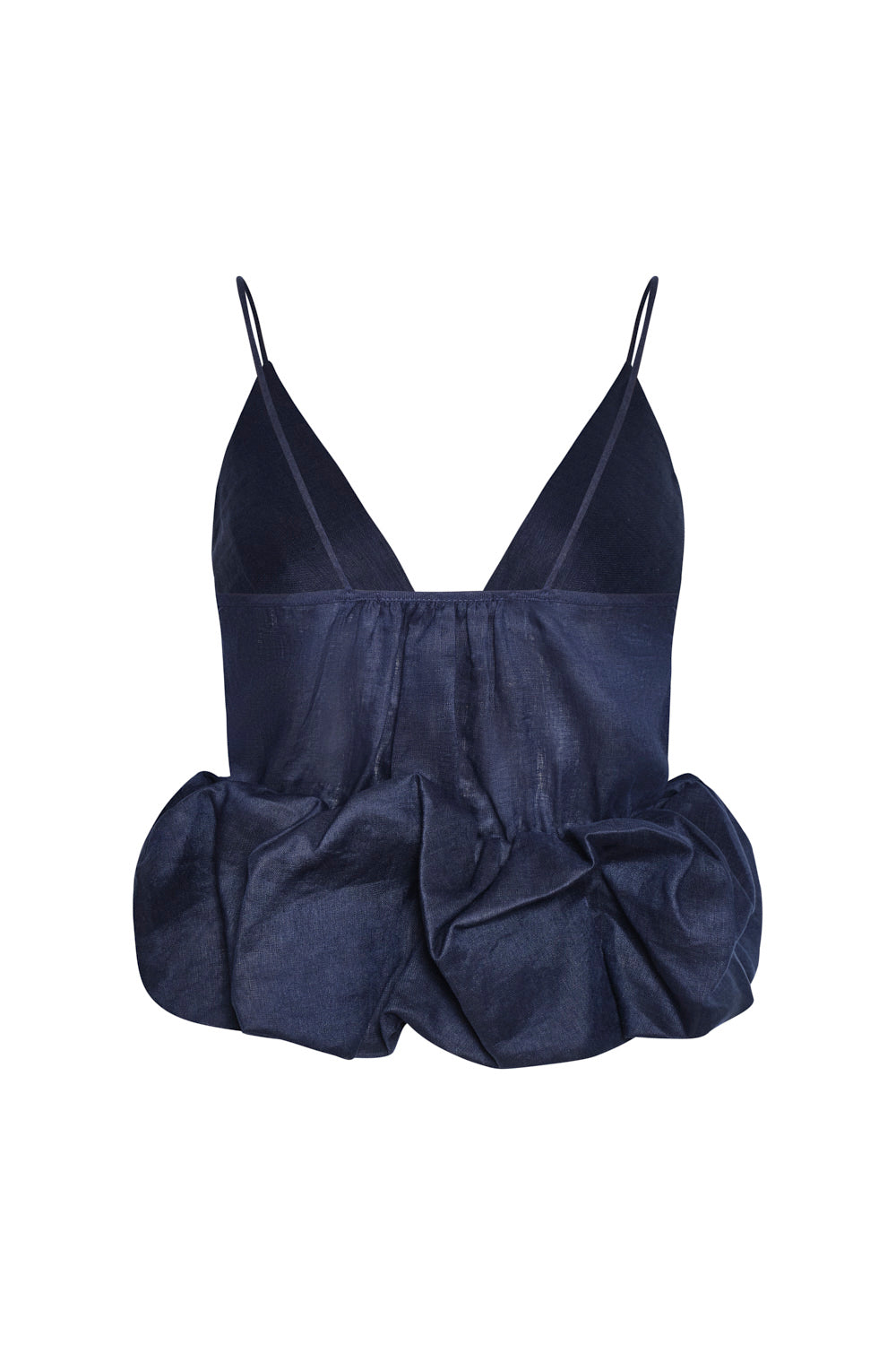 Sintra Blouse Navy Blue Linen