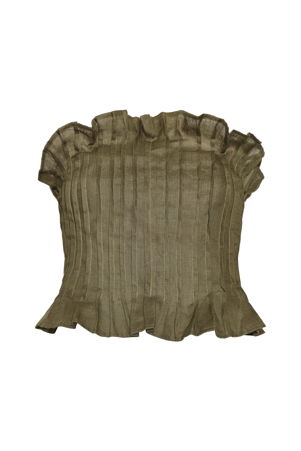 Chiara Crop Top Olive Green