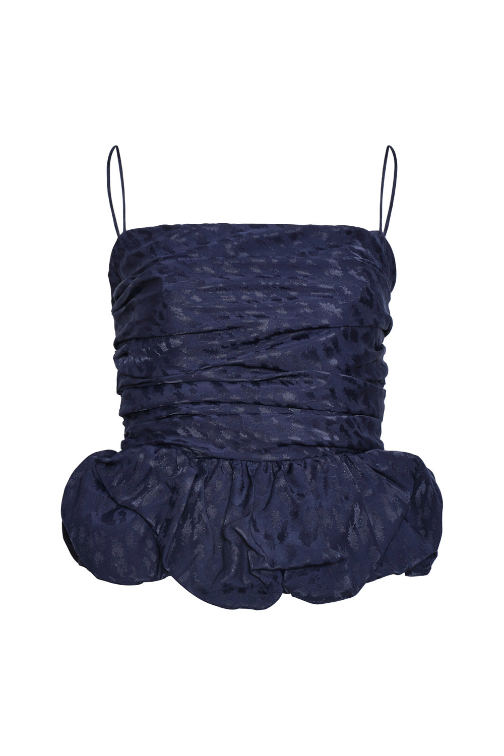 Maia Crop Top Navy Blue