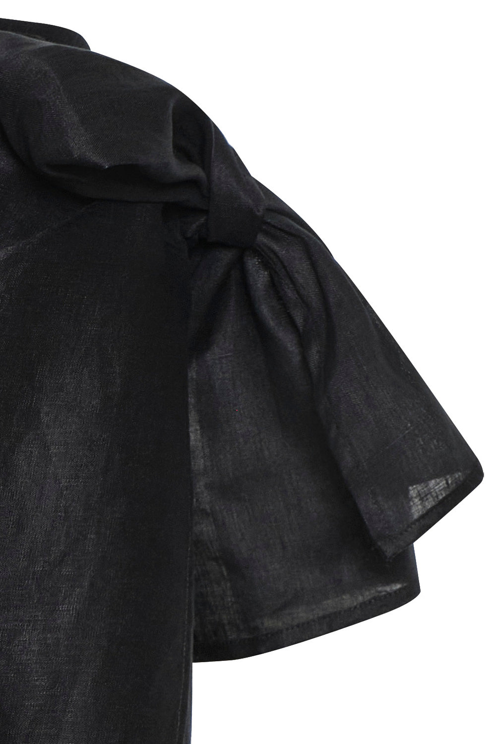 Samoa Skirt Black Linen