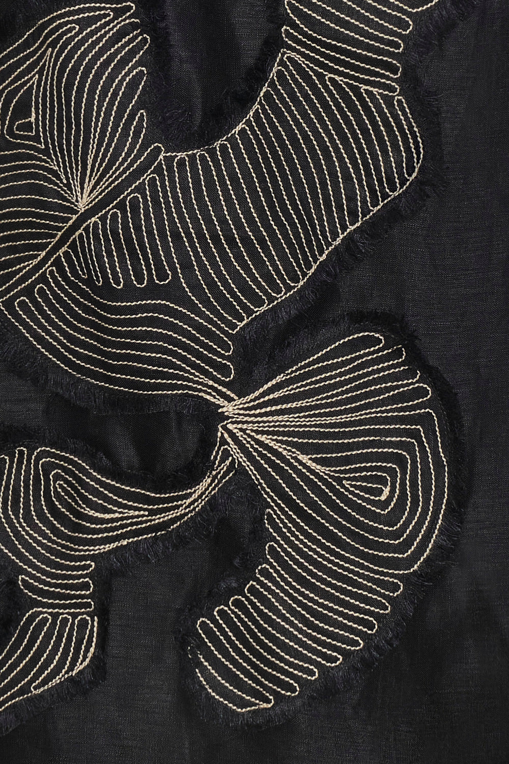 Samoa Skirt Black Linen