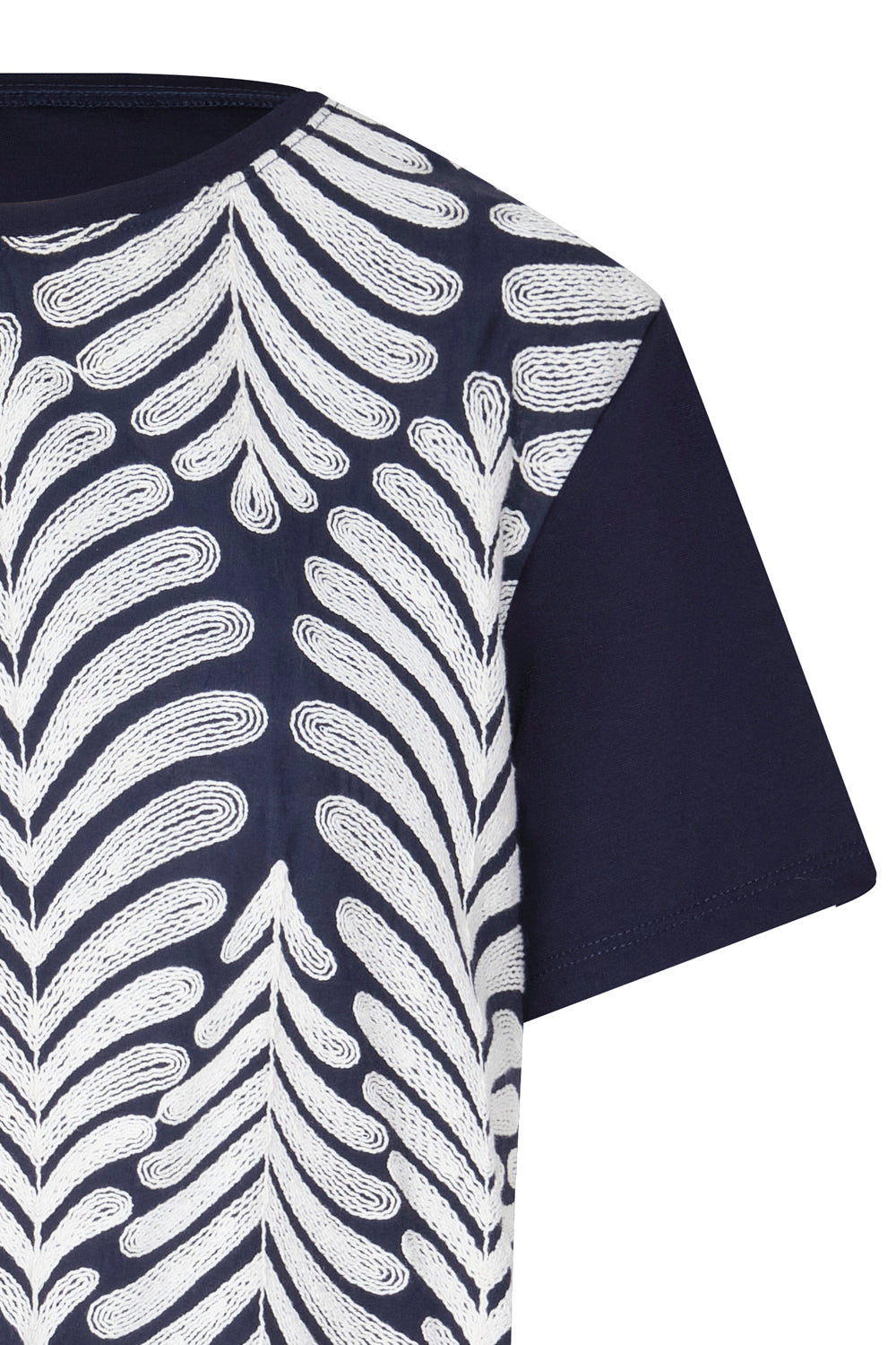 Amazonia Ivory Navy T-Shirt