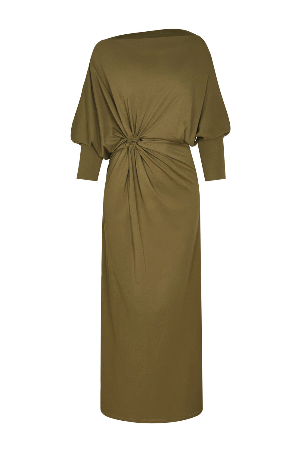 Monte Fuji Olive Green Dress