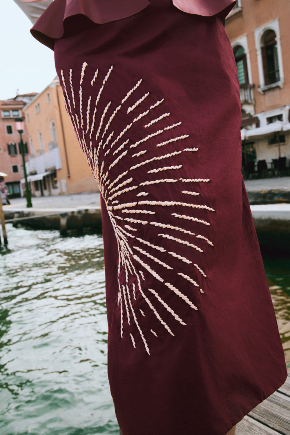 Venezia Skirt Burgundy