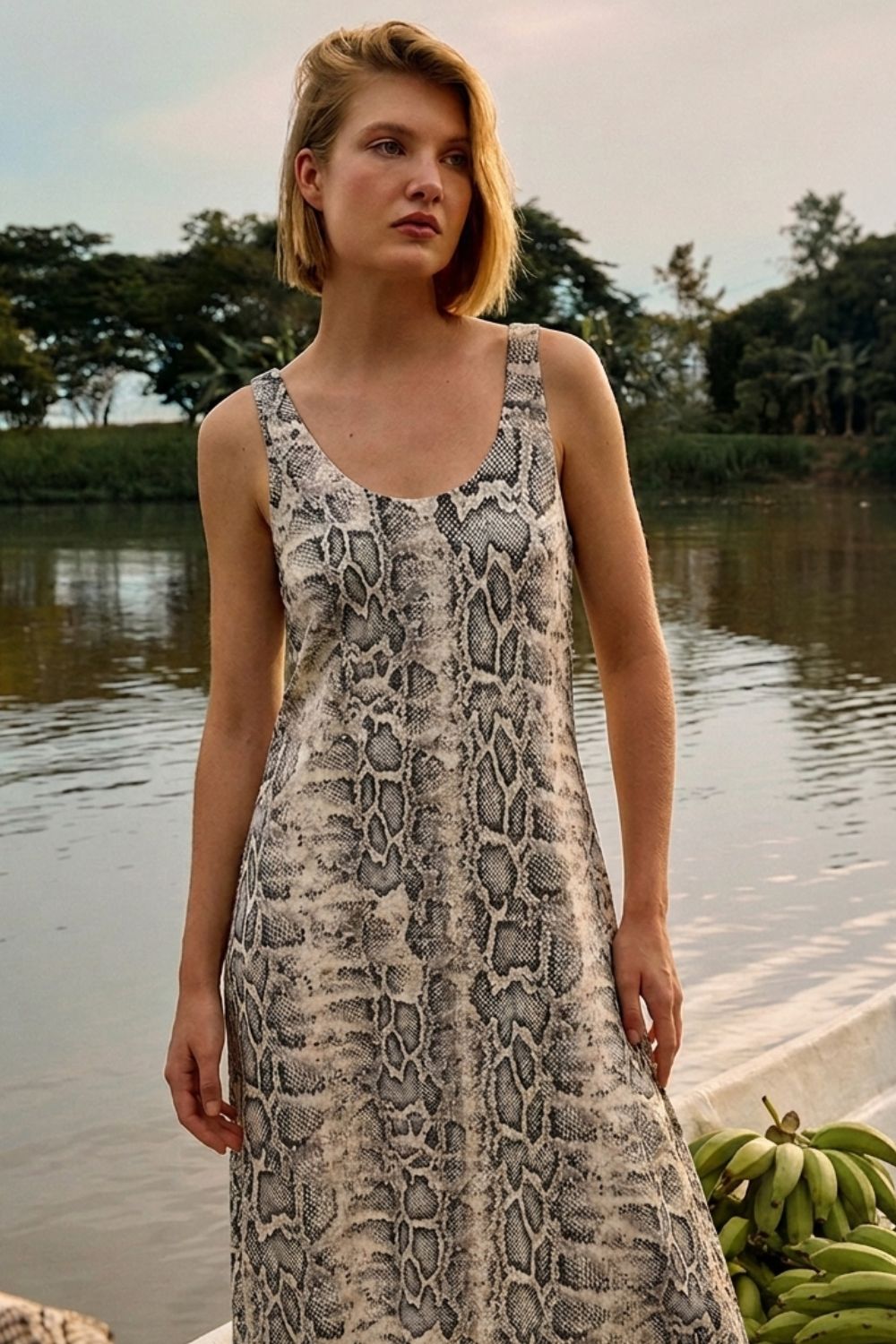 Hojarasca Dress Animal Print