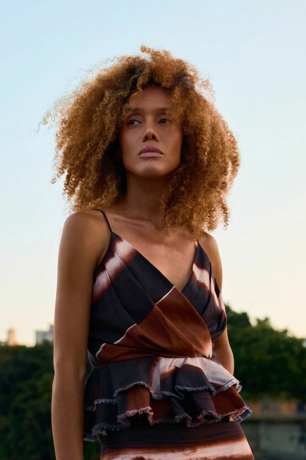 Sumatra Blouse Natural Terracotta