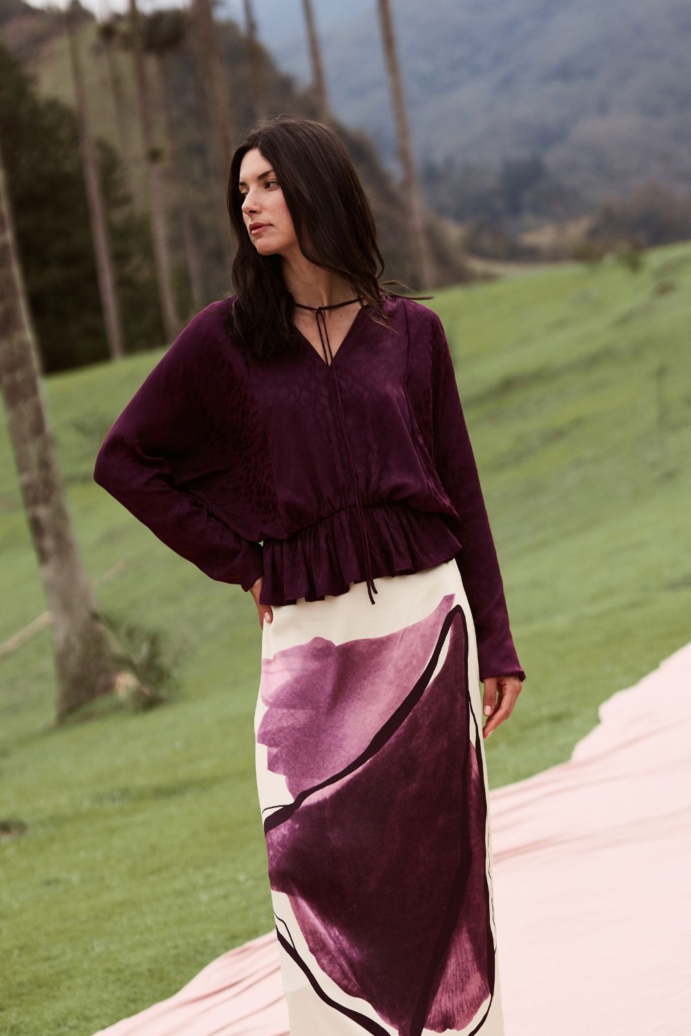 Salento Mio Blouse Dark Purple