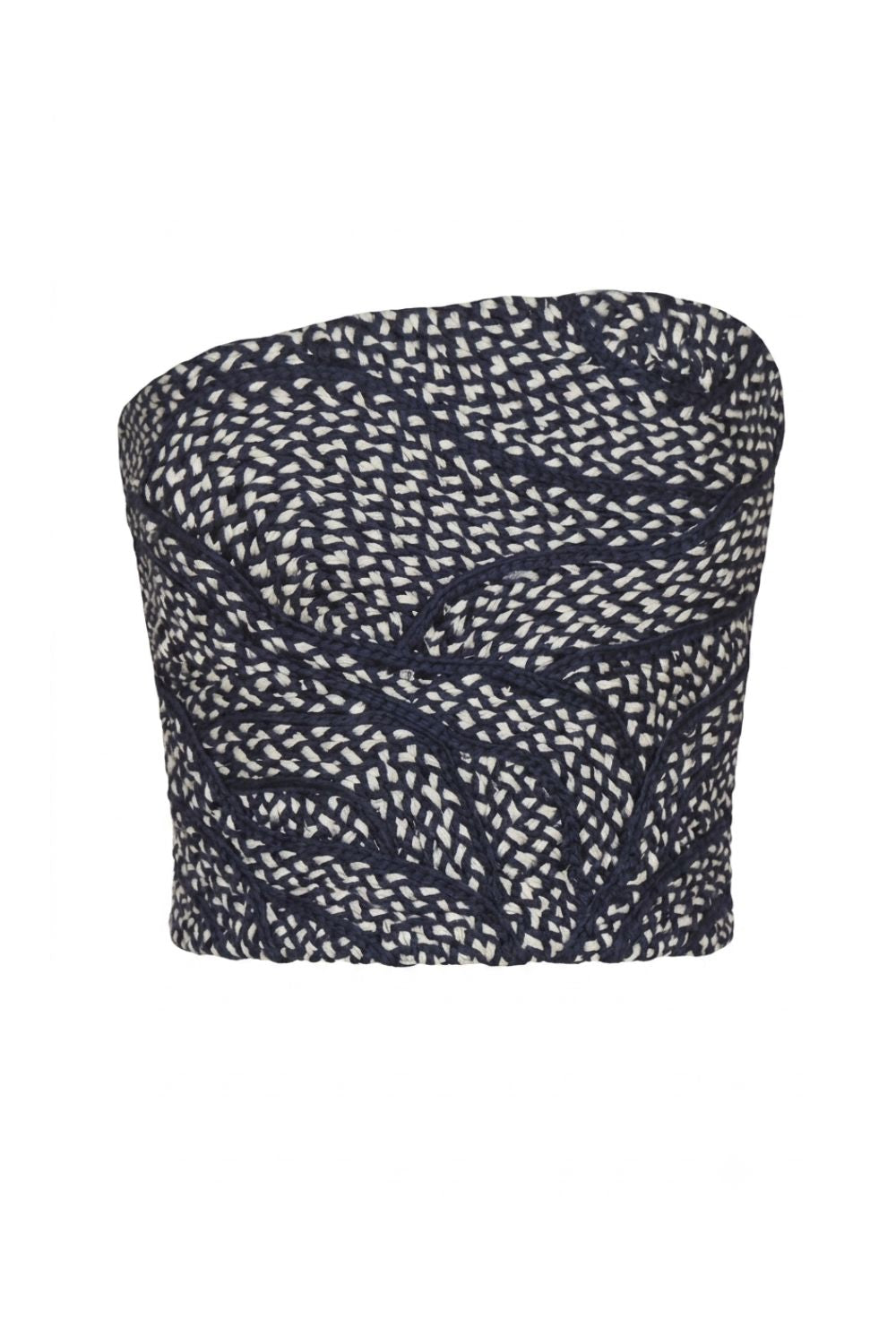Rocio Marino Crop Top Navy Blue