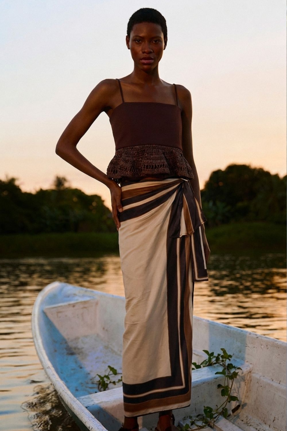 Toscana Skirt Natural Terracotta